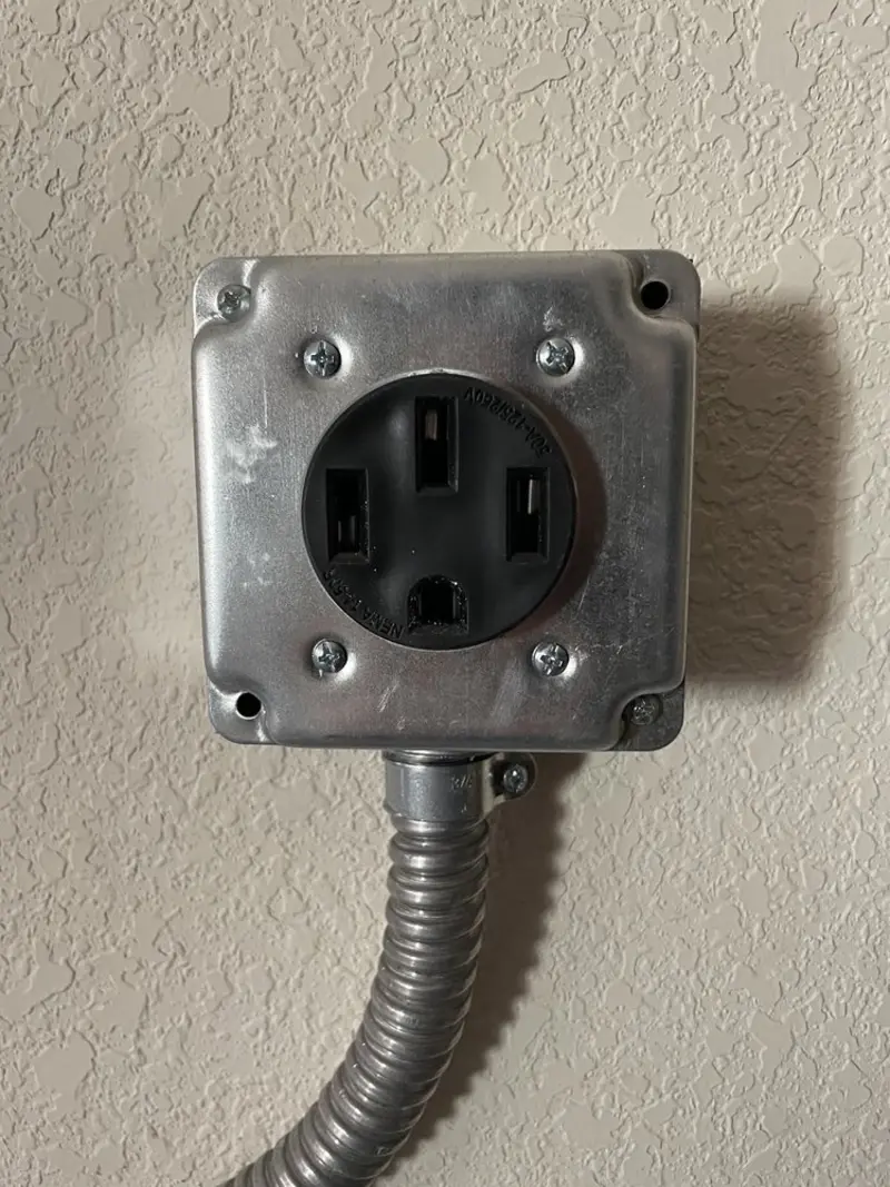 NEMA 14-50 outlet installed for Electrical Panel Upgrade in Gulfport